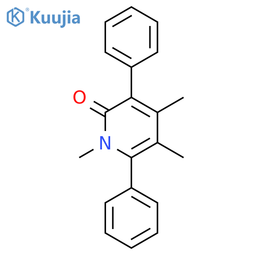 2(1H)-Pyridinone, 1,4,5-trimethyl-3,6-diphenyl- structure