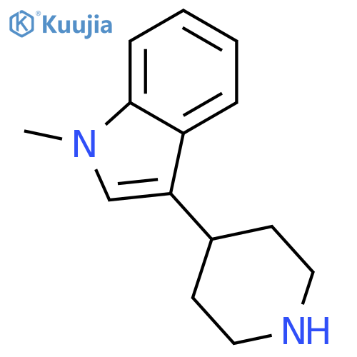 1-methyl-3-(piperidin-4-yl)-1H-indole structure