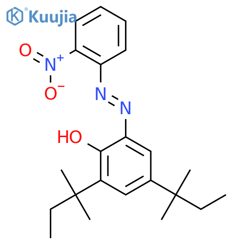 2,4-Bis(tert-pentyl)-6-(2-nitrophenyl)azophenol structure