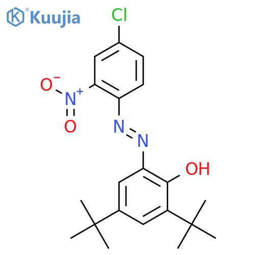 4,6-Di(tert-butyl)-2-((4-chloro-2-nitrophenyl)azo)phenol structure