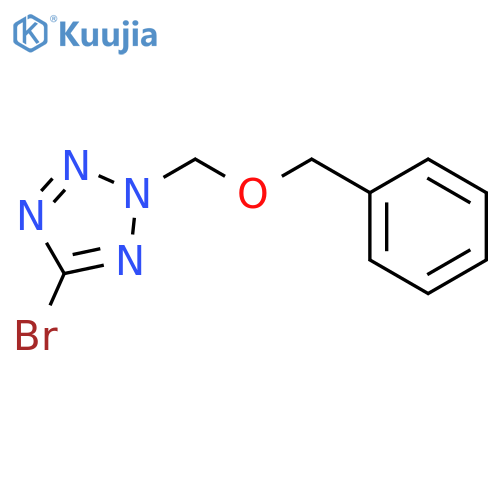 2H-Tetrazole, 5-bromo-2-[(phenylmethoxy)methyl]- structure