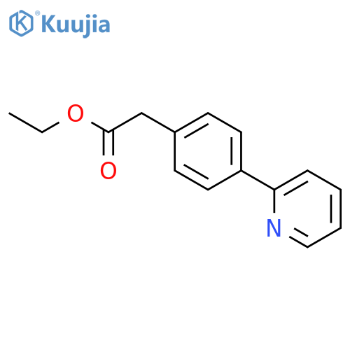 Benzeneacetic acid, 4-(2-pyridinyl)-, ethyl ester structure