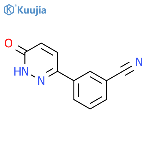 3-(1,6-dihydro-6-oxo-3-pyridazinyl)-Benzonitrile structure