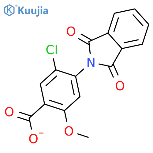 5-chloro-4-(1,3-dioxo-2,3-dihydro-1H-isoindol-2-yl)-2-methoxybenzoic acid structure