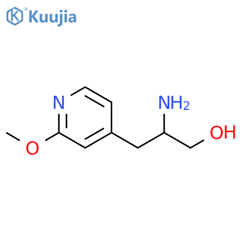 2-amino-3-(2-methoxypyridin-4-yl)propan-1-ol structure