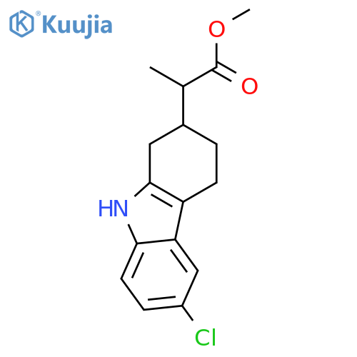 6-CHLORO-ALPHA-METHYL-1,2,3,4-TETRAHYDRO-9H-CARBAZOLE-2-ACETICACID/METHYLESTER structure
