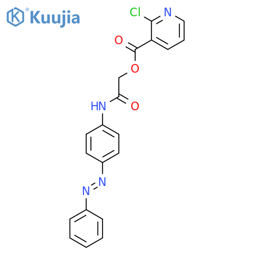 {[4-(2-Phenyldiazen-1-yl)phenyl]carbamoyl}methyl 2-chloropyridine-3-carboxylate structure