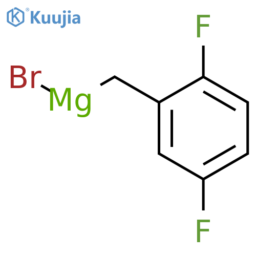 2,5-DIFLUOROBENZYLMAGNESIUM BROMIDE structure