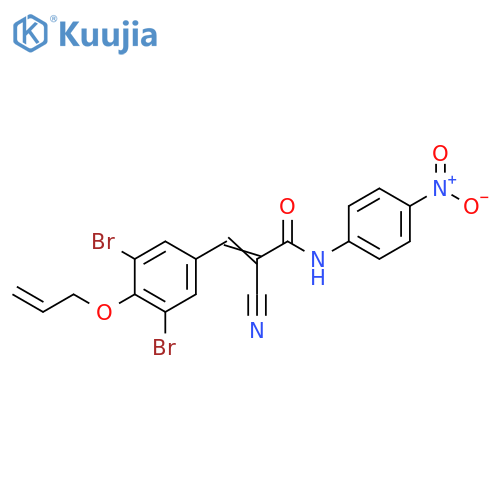 2-Cyano-3-[3,5-dibromo-4-(2-propen-1-yloxy)phenyl]-N-(4-nitrophenyl)-2-propenamide structure