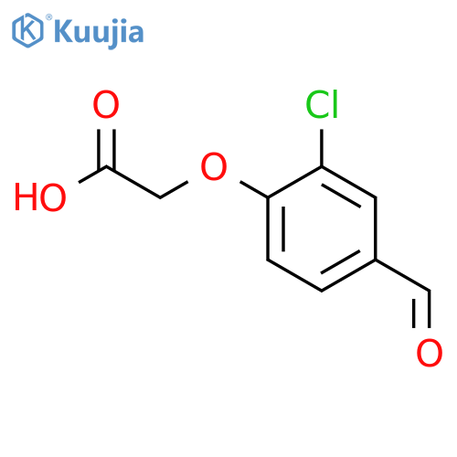 (2-chloro-4-formylphenoxy)acetic acid structure