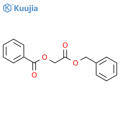 Acetic acid, (benzoyloxy)-, phenylmethyl ester structure