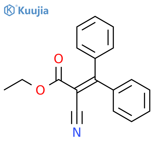 Ethyl 2-cyano-3,3-diphenylacrylate structure