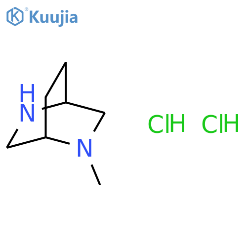 2-methyl-2,5-diazabicyclo[2.2.2]octane;dihydrochloride structure