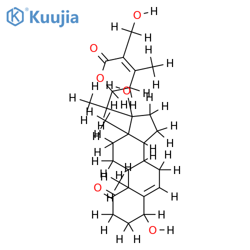 (4beta,17alpha,22R)-4,17,27-Trihydroxy-1-oxowitha-5,24-dienolide structure
