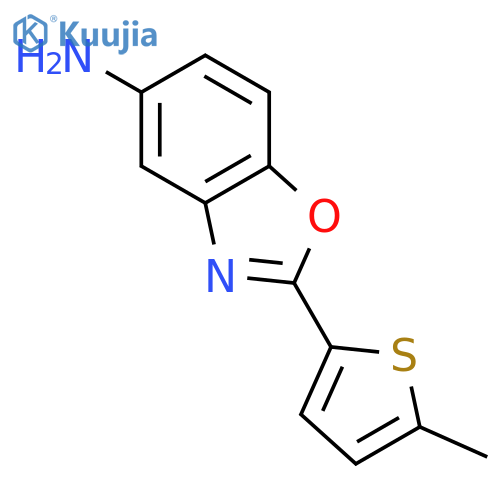 5-Benzoxazolamine, 2-(5-methyl-2-thienyl)- structure