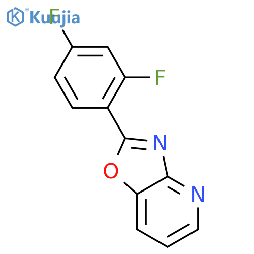 2-(2,4-Difluorophenyl)oxazolo[4,5-b]pyridine structure