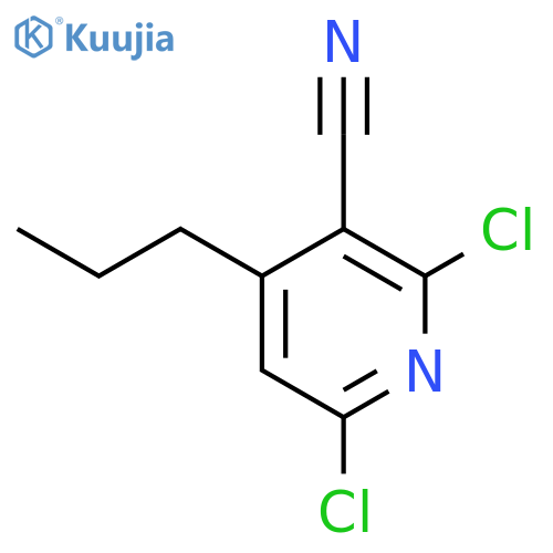 3-Pyridinecarbonitrile, 2,6-dichloro-4-propyl- structure