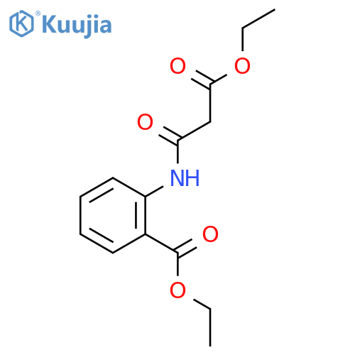 ethyl 2-[(3-ethoxy-3-oxopropanoyl)amino]benzoate structure