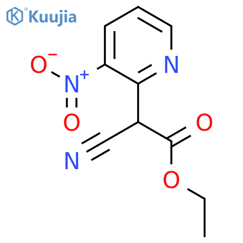Ethyl 2-Cyano-2-(3-nitropyridin-2-yl)acetate structure