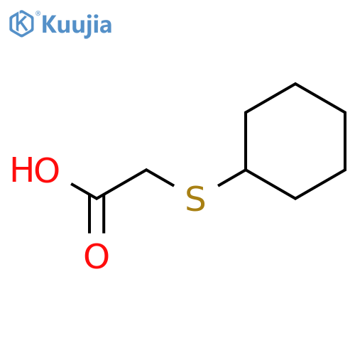 (cyclohexylsulfanyl)acetic acid structure