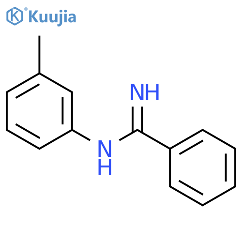 N-(3-methylphenyl)benzenecarboximidamide structure