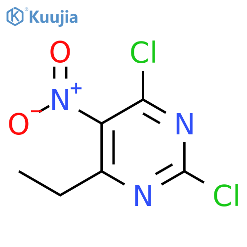 Pyrimidine, 2,4-dichloro-6-ethyl-5-nitro- structure