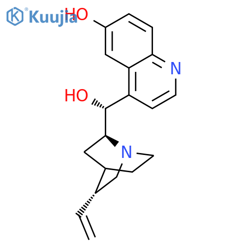 4-[(R)-hydroxy-[(1S,2S,4S,5R)-5-vinylquinuclidin-2-yl]methyl]quinolin-6-ol structure