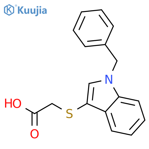 (1-Benzyl-1H-indol-3-yl)thioacetic Acid structure