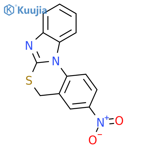 3-Nitro-5H-benzimidazo1,2-a3,1benzothiazine structure