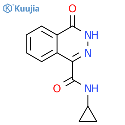 N-Cyclopropyl-4-oxo-3,4-dihydrophthalazine-1-carboxamide structure