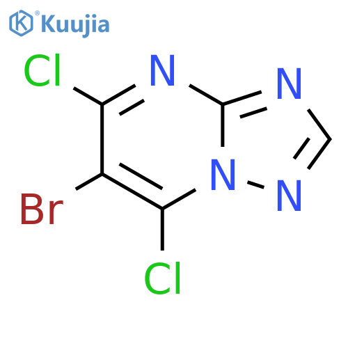 [1,2,4]Triazolo[1,5-a]pyrimidine, 6-bromo-5,7-dichloro- structure