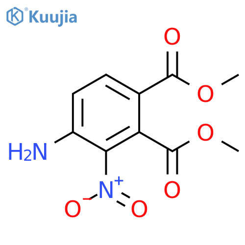 Dimethyl 4-amino-3-nitrobenzene-1,2-dioate structure