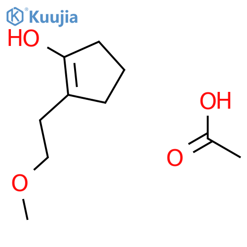 1-Cyclopenten-1-ol, 2-(2-methoxyethyl)-, acetate structure