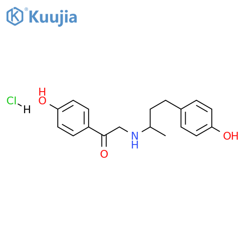 2-(4-(4-hydroxyphenyl)butan-2-ylamino)-1-(4-hydroxyphenyl)ethanone hydrochloride structure