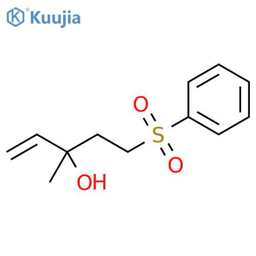 1-Penten-3-ol, 3-methyl-5-(phenylsulfonyl)- structure