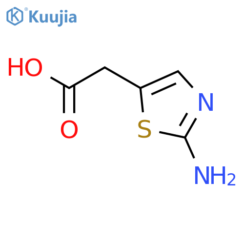 2-(2-amino-1,3-thiazol-5-yl)acetic acid structure