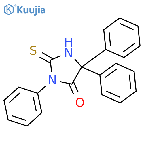 4-Imidazolidinone, 3,5,5-triphenyl-2-thioxo- structure