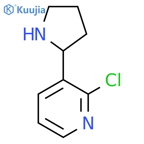 2-chloro-3-(pyrrolidin-2-yl)pyridine structure