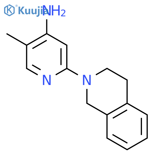 4-PYRIDINAMINE, 2-(3,4-DIHYDRO-2(1H)-ISOQUINOLINYL)-5-METHYL- structure