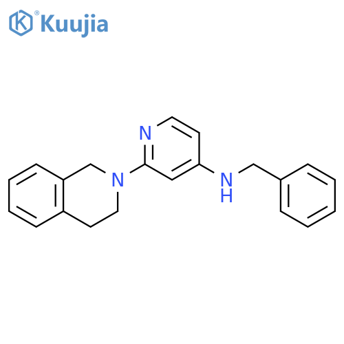 4-Pyridinamine, 2-(3,4-dihydro-2(1H)-isoquinolinyl)-N-(phenylmethyl)- structure