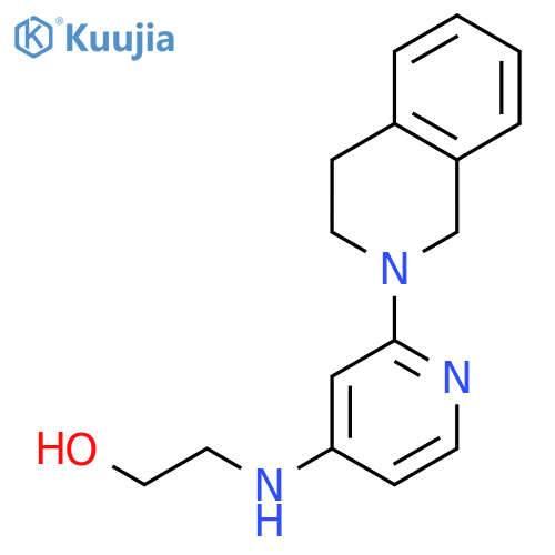 2-((2-(3,4-Dihydroisoquinolin-2(1H)-yl)pyridin-4-yl)amino)ethanol structure