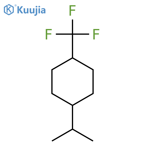 trans-1-Isopropyl-4-trifluoromethyl-cyclohexane structure
