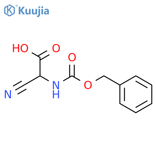 Acetic acid, cyano[[(phenylmethoxy)carbonyl]amino]- structure