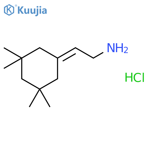 ETHANAMINE, 2-(3,3,5,5-TETRAMETHYLCYCLOHEXYLIDENE)-, HYDROCHLORIDE structure