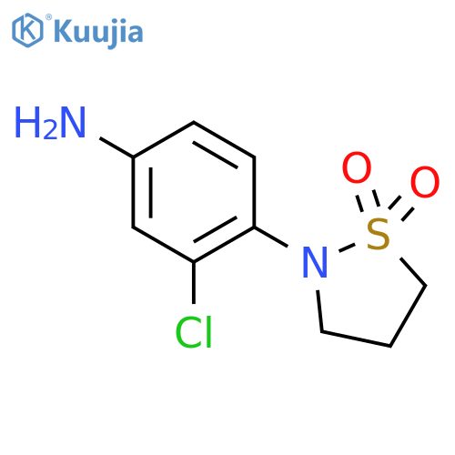 Benzenamine, 3-chloro-4-(1,1-dioxido-2-isothiazolidinyl)- structure