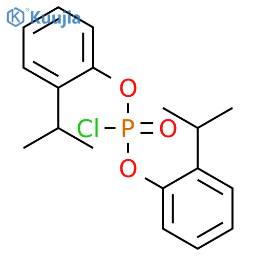 Bis2-\u200b(1-\u200bmethylethyl)\u200bphenyl Ester Phosphorochloridic Acid structure