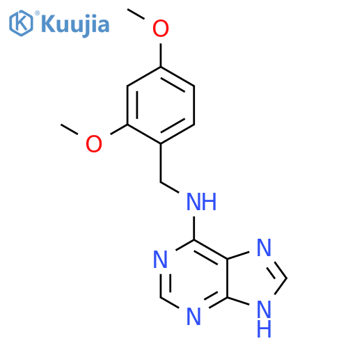 1H-Purin-6-amine, N-[(2,4-dimethoxyphenyl)methyl]- structure