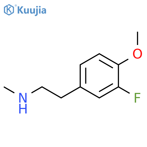 2-(3-fluoro-4-methoxyphenyl)ethyl(methyl)amine structure