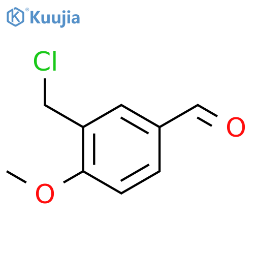 3-Chloromethyl-4-methoxybenzaldehyde structure
