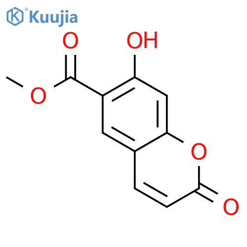 methyl 7-hydroxy-2-oxo-2H-chromene-6-carboxylate structure